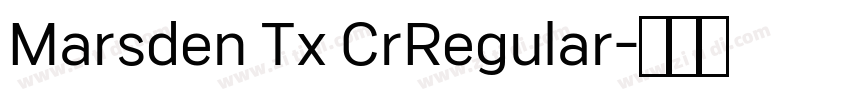Marsden Tx CrRegular字体转换